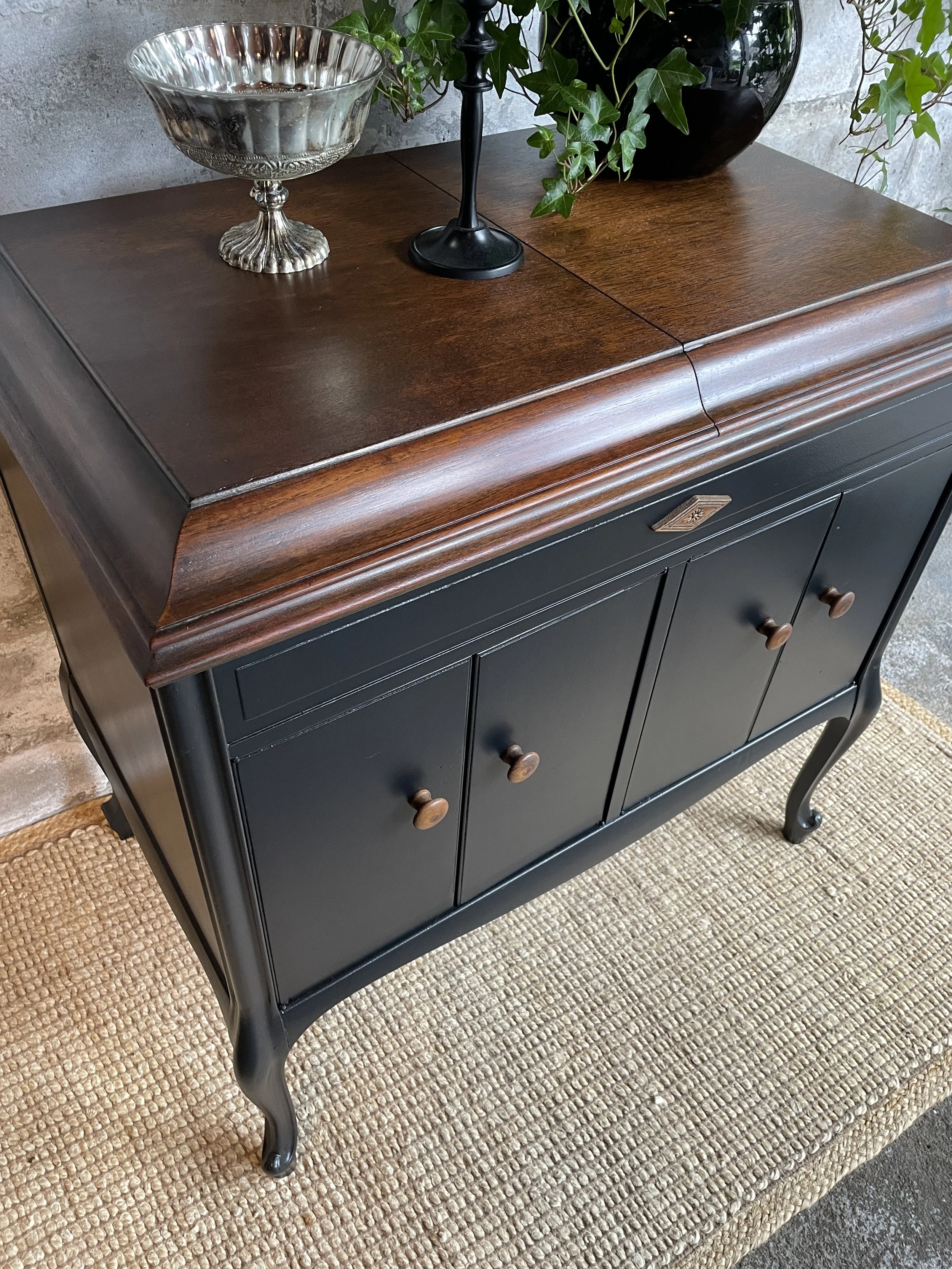 Repurposed Victrola Cabinet — Blue Hen